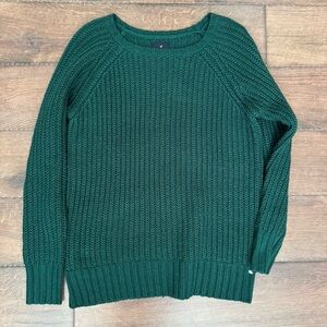 American Eagle Outfitters Dark Green Knit Sweater